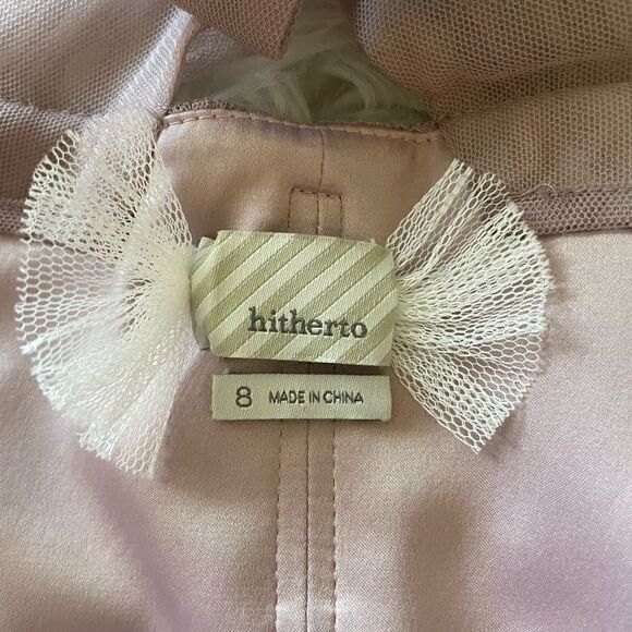 Hitherto Anthropologie Tansy Dress Dusty Rose Size 8 - Picture 7 of 8